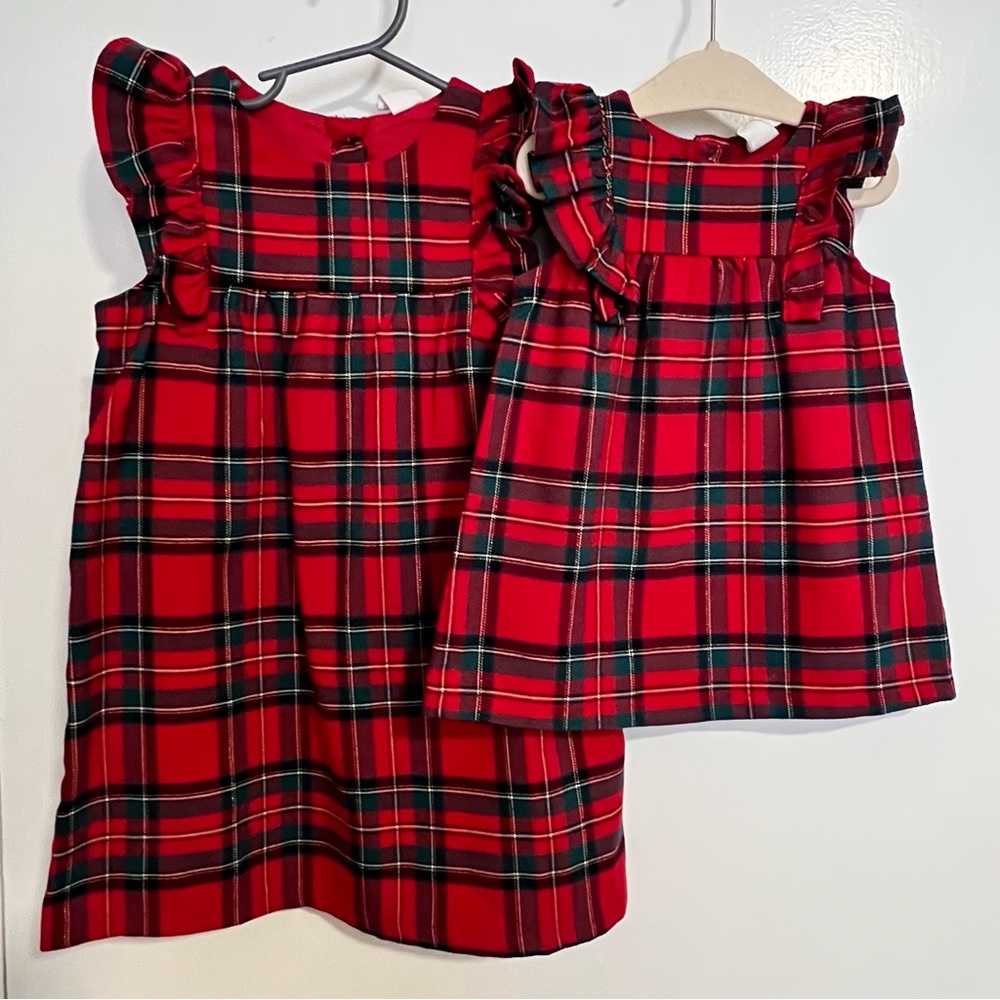 Sister and me holiday dresses - sizes 4T and 3-6m